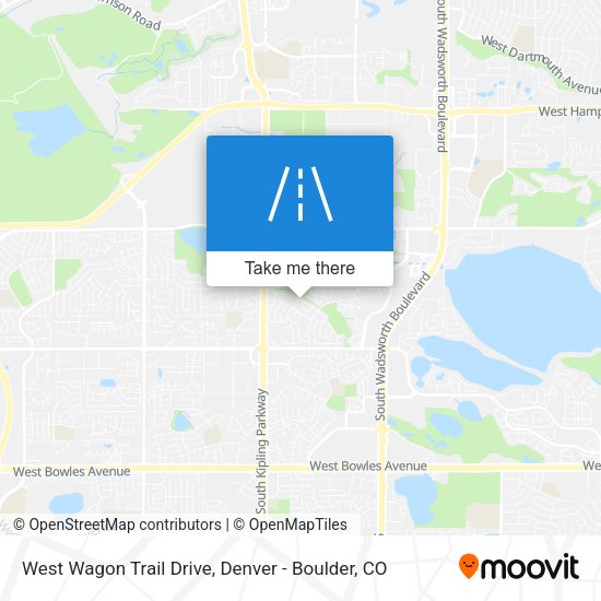 West Wagon Trail Drive map