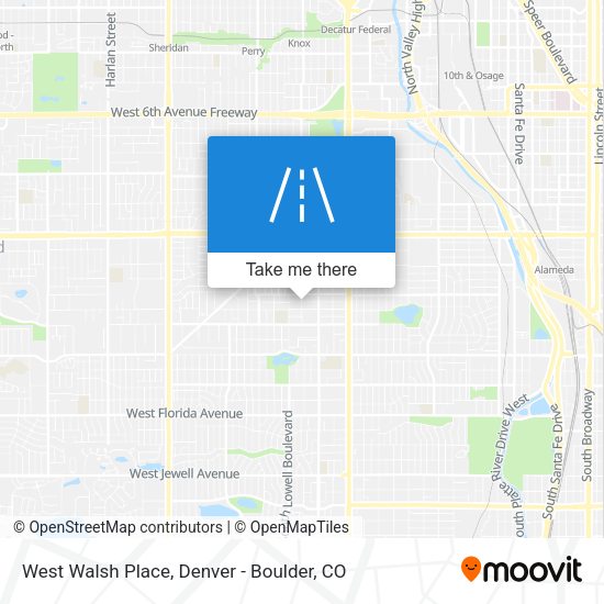 West Walsh Place map