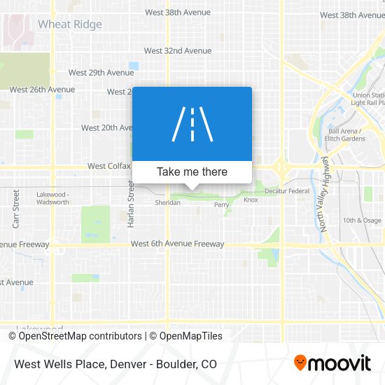 West Wells Place map