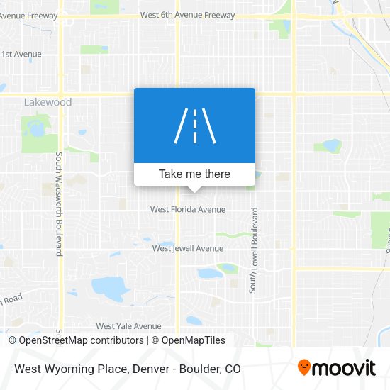 West Wyoming Place map