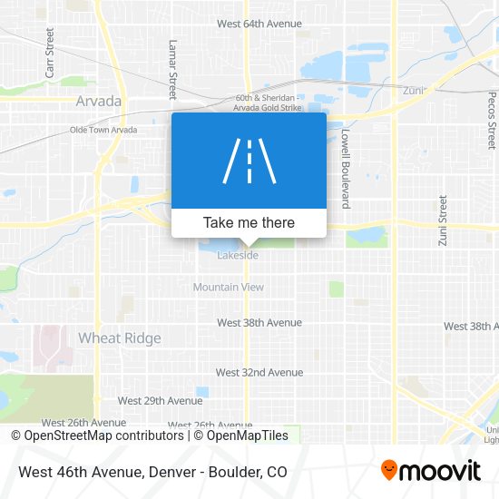 West 46th Avenue map