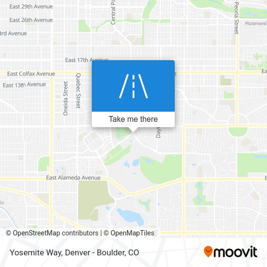 Mapa de Yosemite Way