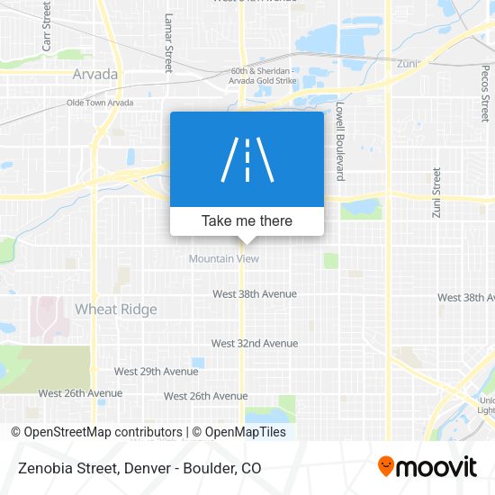Zenobia Street map