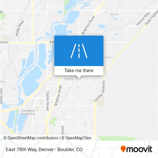 East 78th Way map
