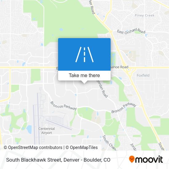 South Blackhawk Street map