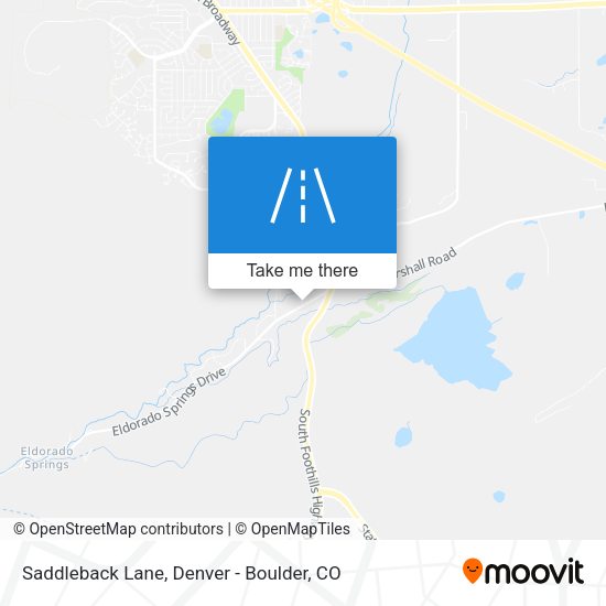 Saddleback Lane map