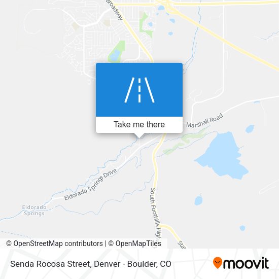 Senda Rocosa Street map