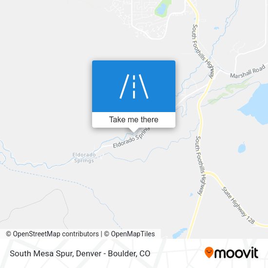 South Mesa Spur map