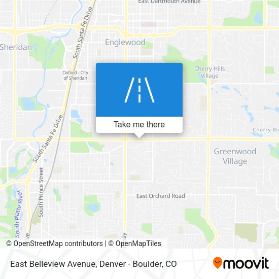 Mapa de East Belleview Avenue