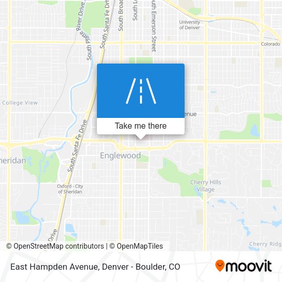 East Hampden Avenue map