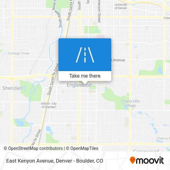 East Kenyon Avenue map