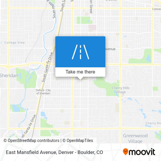Mapa de East Mansfield Avenue