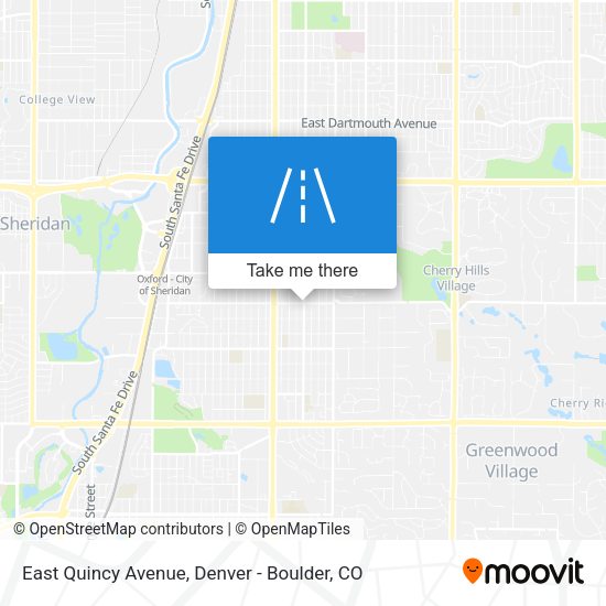 Mapa de East Quincy Avenue