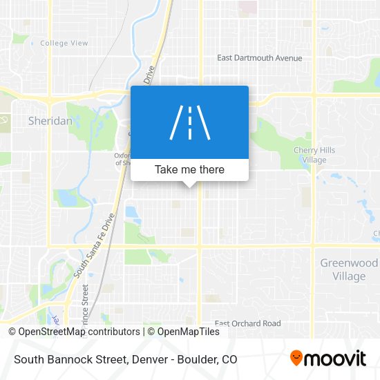 Mapa de South Bannock Street