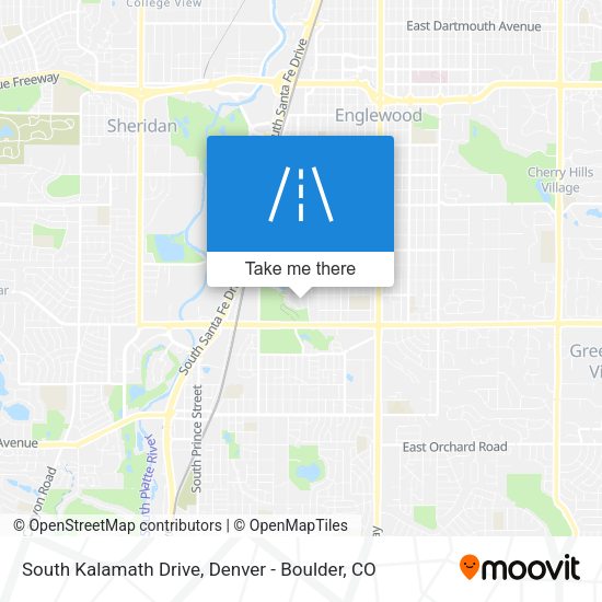 South Kalamath Drive map
