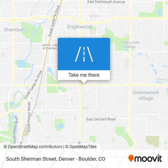 South Sherman Street map