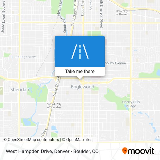 West Hampden Drive map