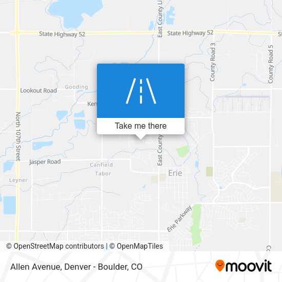 Mapa de Allen Avenue