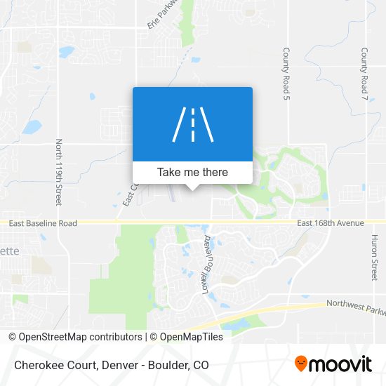 Cherokee Court map
