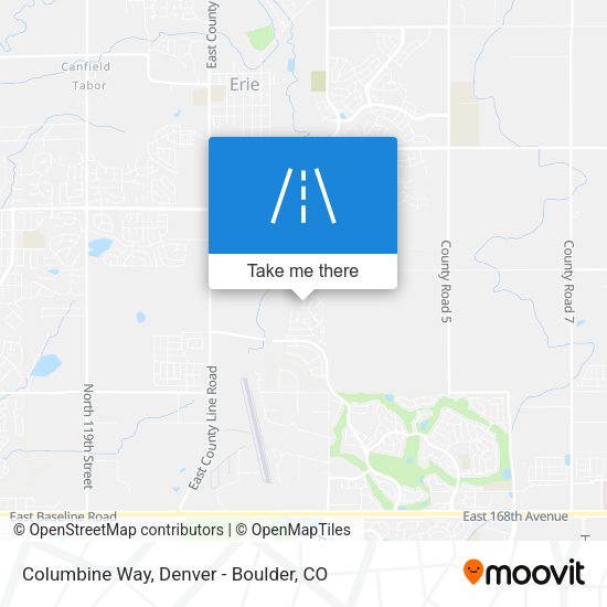 Columbine Way map