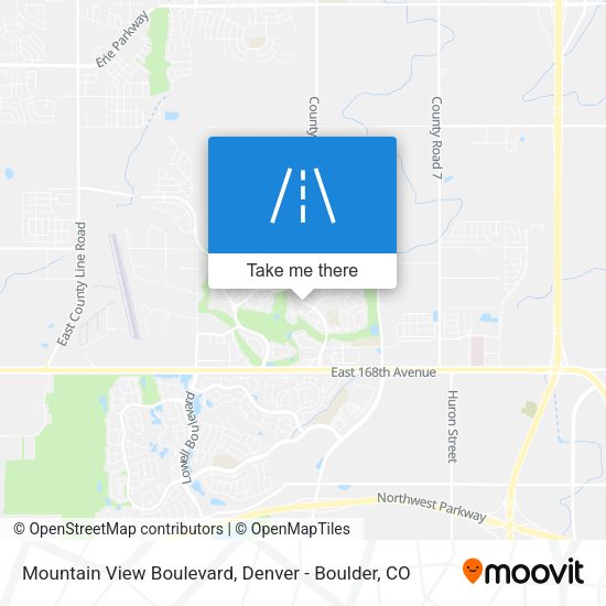 Mapa de Mountain View Boulevard