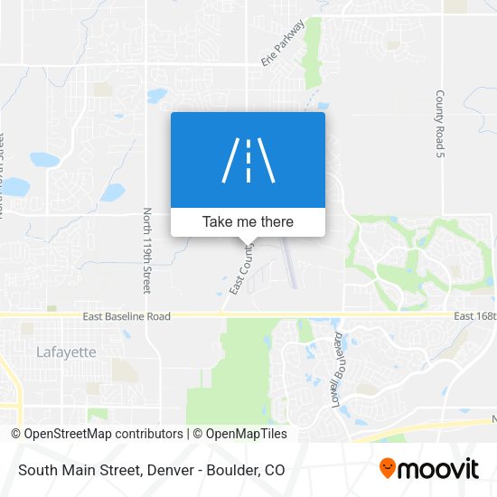 South Main Street map