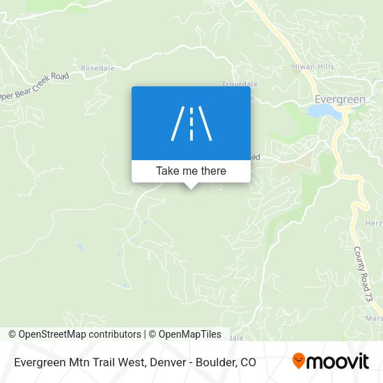 Evergreen Mtn Trail West map