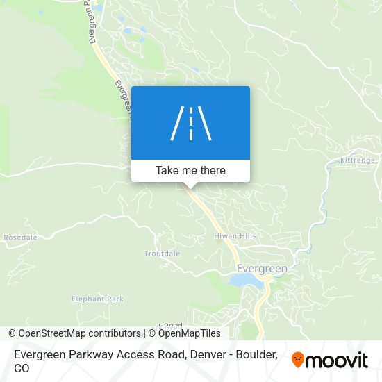 Evergreen Parkway Access Road map