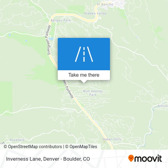 Inverness Lane map