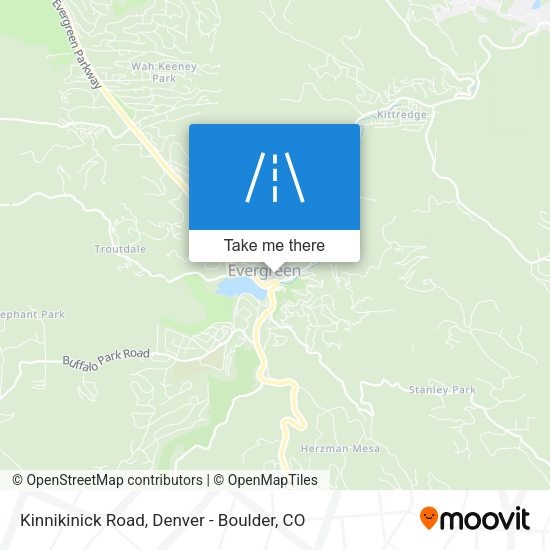 Kinnikinick Road map