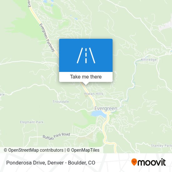 Mapa de Ponderosa Drive