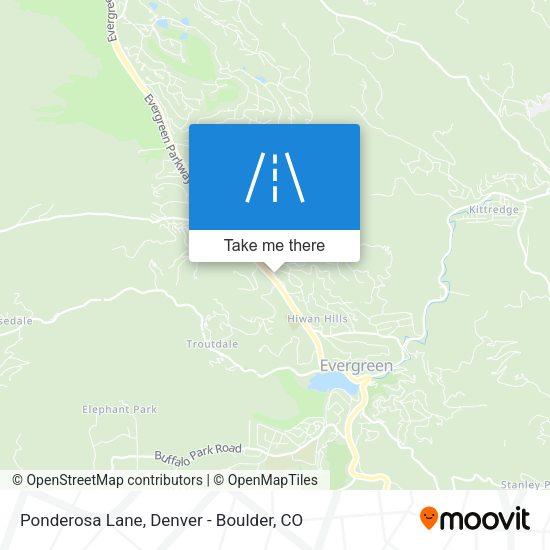 Ponderosa Lane map