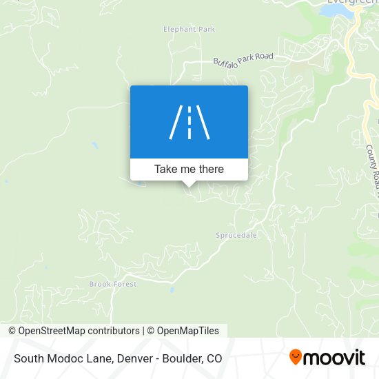 Mapa de South Modoc Lane