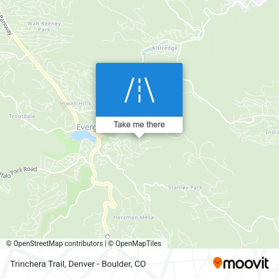 Trinchera Trail map