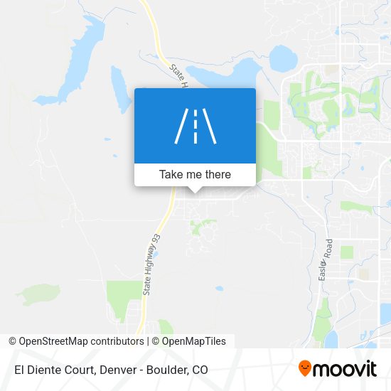 El Diente Court map