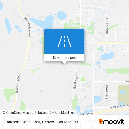 Fairmont Canal Trail map