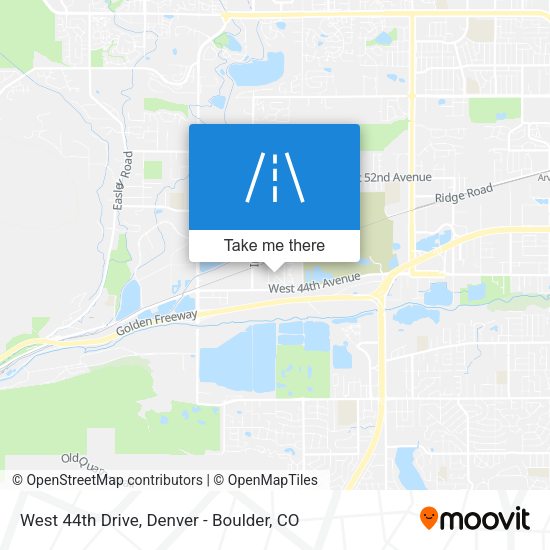 West 44th Drive map