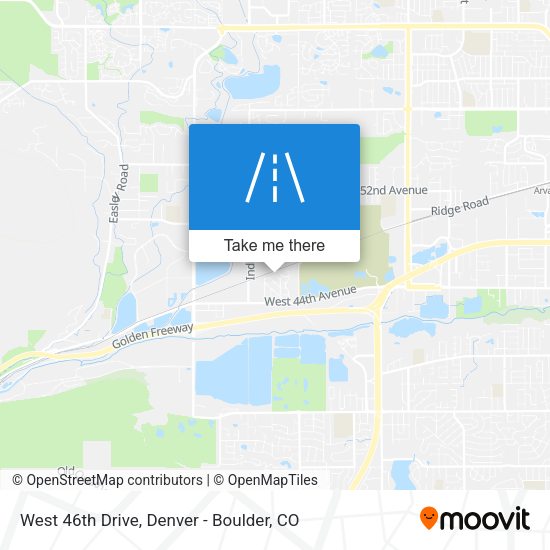 West 46th Drive map