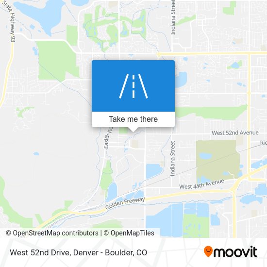 West 52nd Drive map