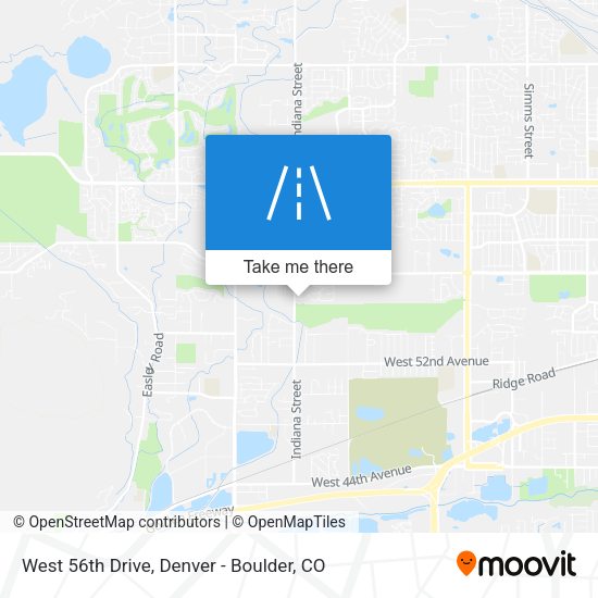 West 56th Drive map
