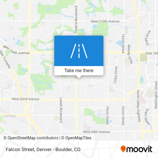 Falcon Street map
