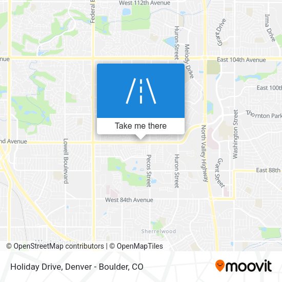 Holiday Drive map