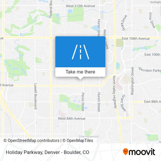 Holiday Parkway map