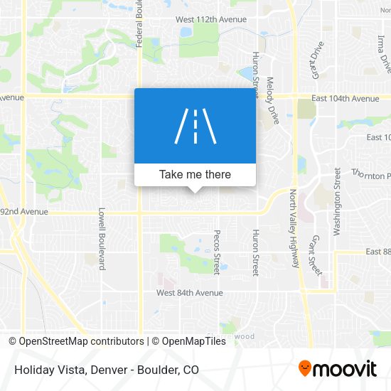 Holiday Vista map