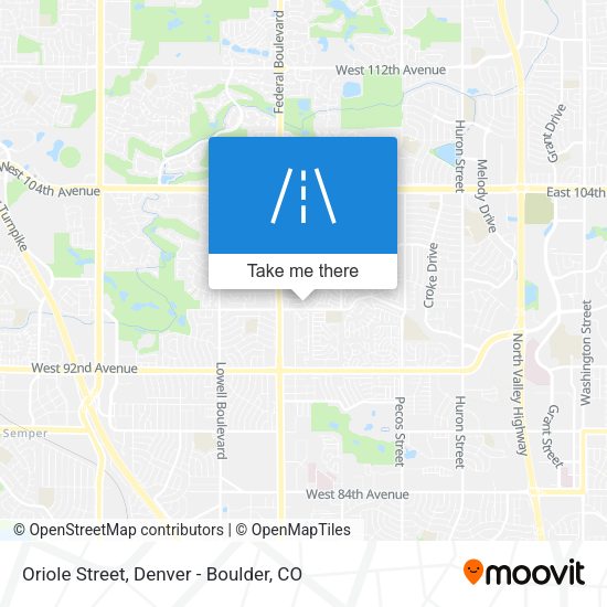 Oriole Street map