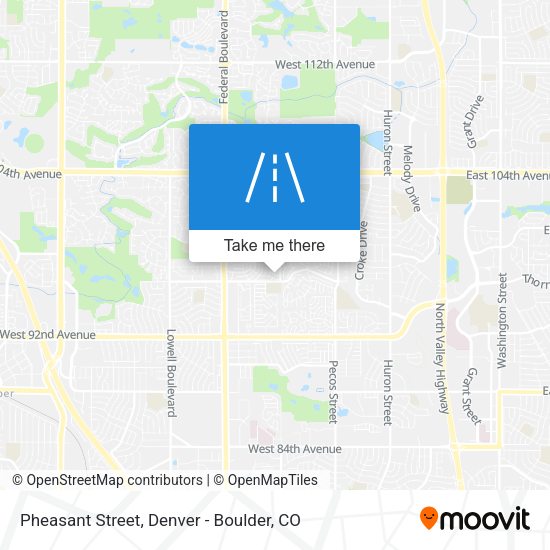 Pheasant Street map