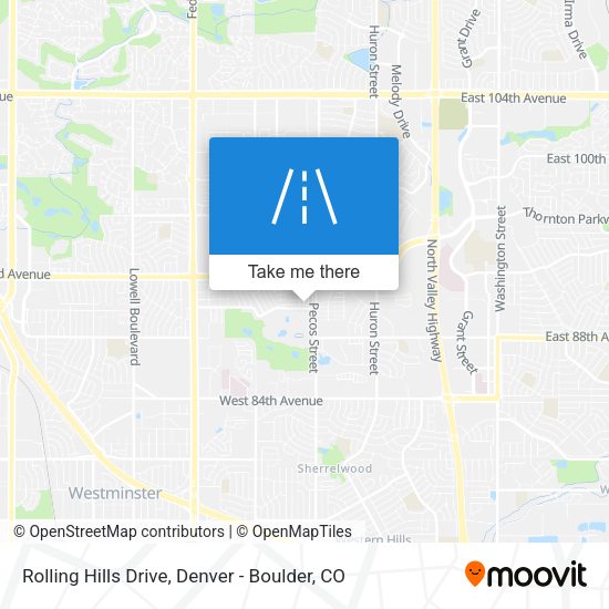 Rolling Hills Drive map