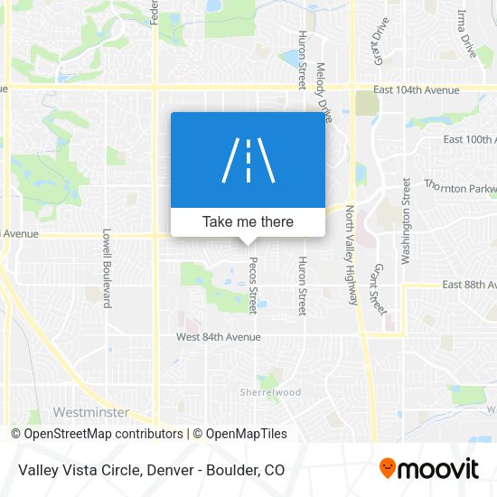Valley Vista Circle map