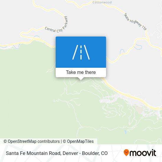 Santa Fe Mountain Road map
