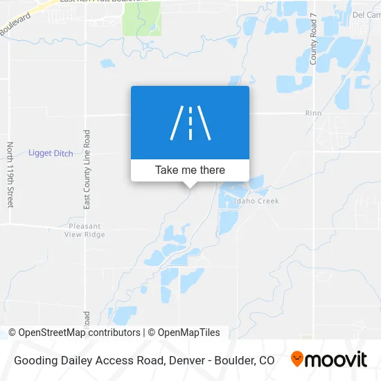 Gooding Dailey Access Road map